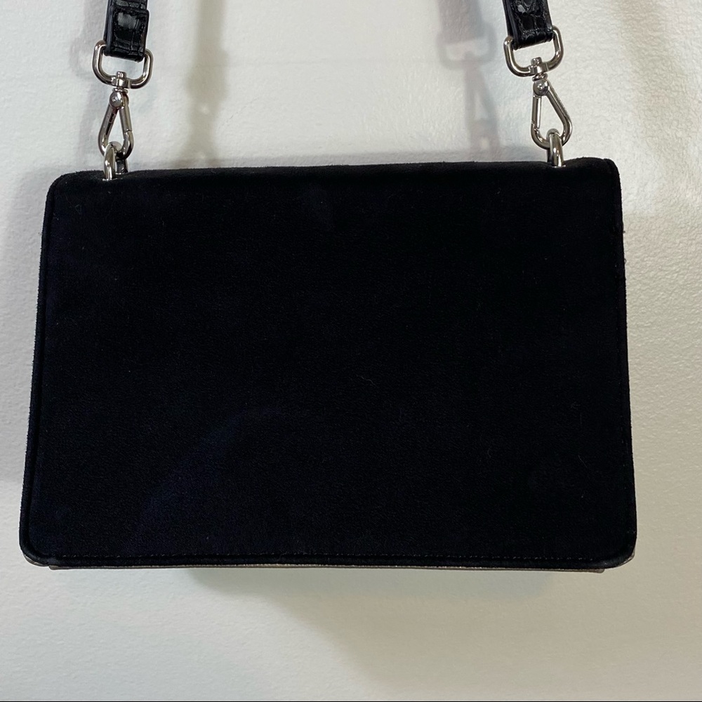 Carpisa Kuvera Mettalic Pebble Grain Faux Leather Structured Bag Cross Body - Picture 8 of 14